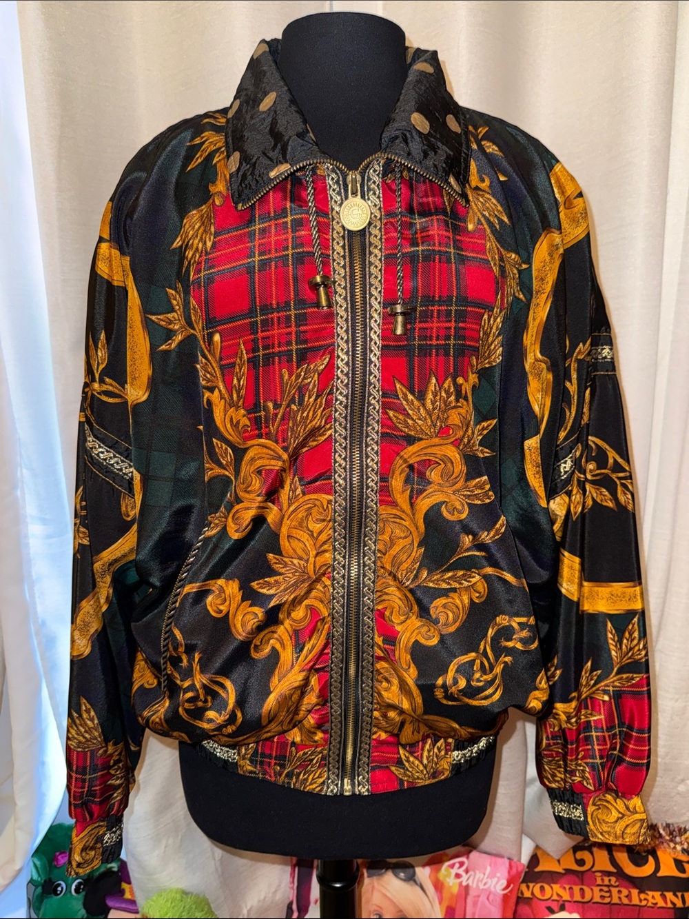 Gallery Sport baroque patchwork bomber jacket